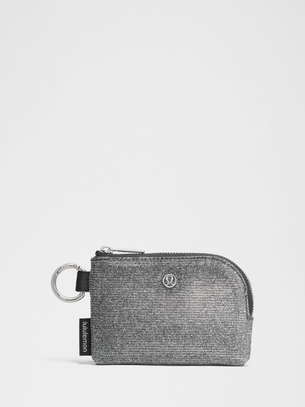 lululemon athletica Metallic Silver Key & Card Pouch